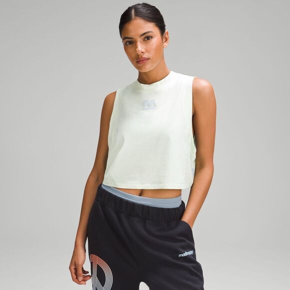 Lululemon x Madhappy Womens Crop Tank Top‎ Size 2 Athleisure Mint Green NWT - Picture 1 of 5